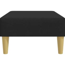 vidaXL Reposapiés de tela 77x55x31 cm Negro Online