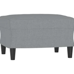 vidaXL Otomanas-Reposapiés de tela 60x50x41 cm