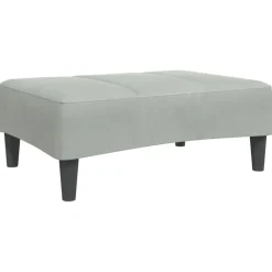 vidaXL Otomanas-Reposapiés de terciopelo 77x55x31 cm