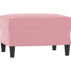vidaXL Otomanas-Reposapiés de terciopelo 60x50x41 cm