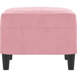 vidaXL Otomanas-Reposapiés de terciopelo 60x50x41 cm