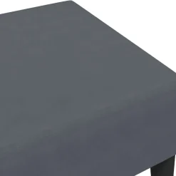 vidaXL Reposapiés de terciopelo 77x55x31 cm Gris oscuro New