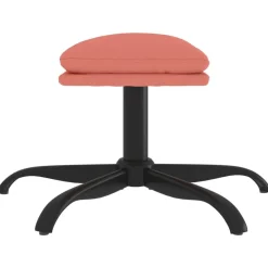 vidaXL Reposapiés de terciopelo 60x60x36 cm Rosa Discount