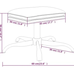 vidaXL Reposapiés de terciopelo 60x60x36 cm Rosa Discount
