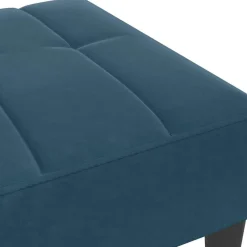 vidaXL Reposapiés de terciopelo 77x55x31 cm Azul Sale