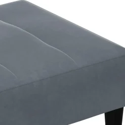 vidaXL Reposapiés de terciopelo 77x55x31 cm Gris oscuro Sale