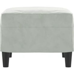 vidaXL Otomanas-Reposapiés de terciopelo 60x50x41 cm