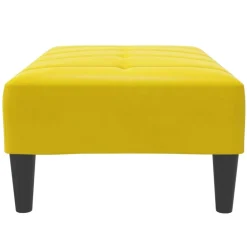 vidaXL Reposapiés de terciopelo 77x55x31 cm Amarillo Discount