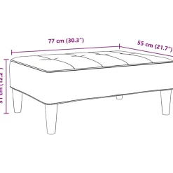 vidaXL Reposapiés de terciopelo 77x55x31 cm Amarillo Discount