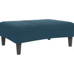 vidaXL Otomanas-Reposapiés de terciopelo 77x55x31 cm