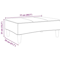 vidaXL Otomanas-Reposapiés de terciopelo 77x55x31 cm