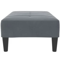 vidaXL Reposapiés de terciopelo 77x55x31 cm Gris oscuro Sale