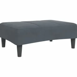 vidaXL Otomanas-Reposapiés de terciopelo 77x55x31 cm