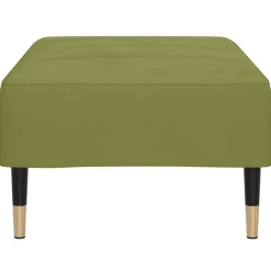 vidaXL Reposapiés de terciopelo 78x56x32 cm Verde claro Best