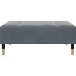 vidaXL Otomanas-Reposapiés de terciopelo 77x55x31 cm