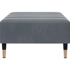 vidaXL Otomanas-Reposapiés de terciopelo 77x55x31 cm