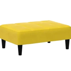 vidaXL Reposapiés de terciopelo 77x55x31 cm Amarillo Online