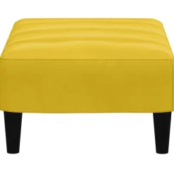 vidaXL Reposapiés de terciopelo 77x55x31 cm Amarillo Online
