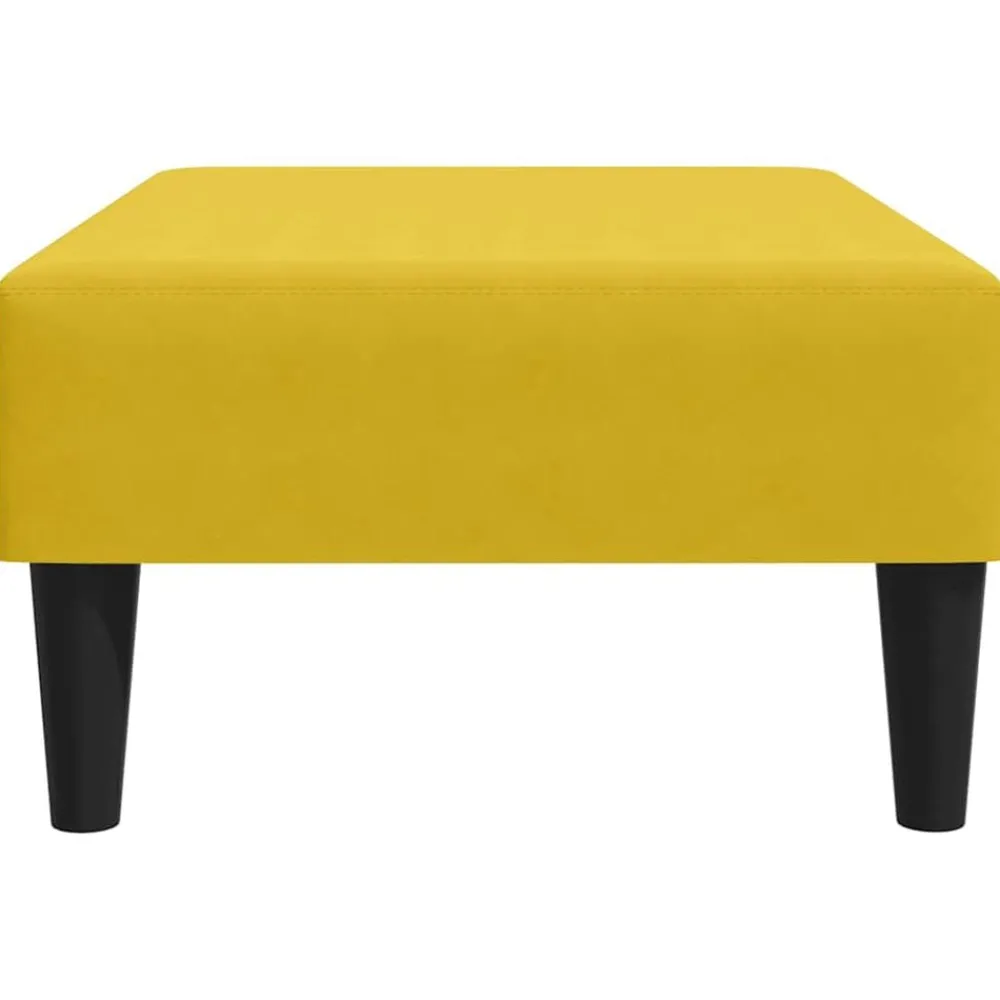 vidaXL Otomanas-Reposapiés de terciopelo 77x55x31 cm