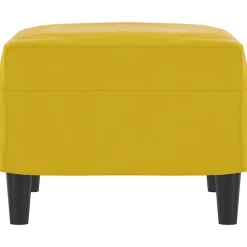 vidaXL Reposapiés de terciopelo 60x50x41 cm Amarillo Hot