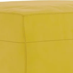 vidaXL Reposapiés de terciopelo 60x50x41 cm Amarillo Hot