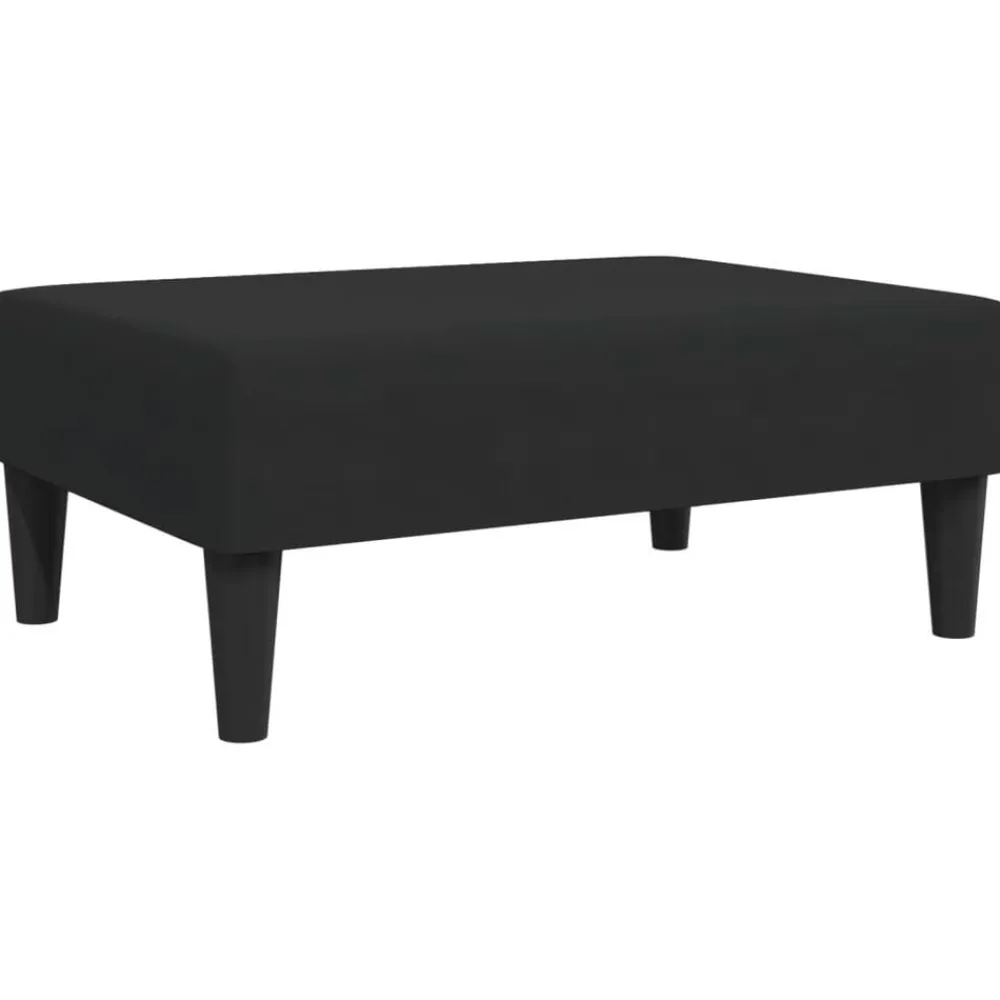 vidaXL Otomanas-Reposapiés de terciopelo 77x55x31 cm