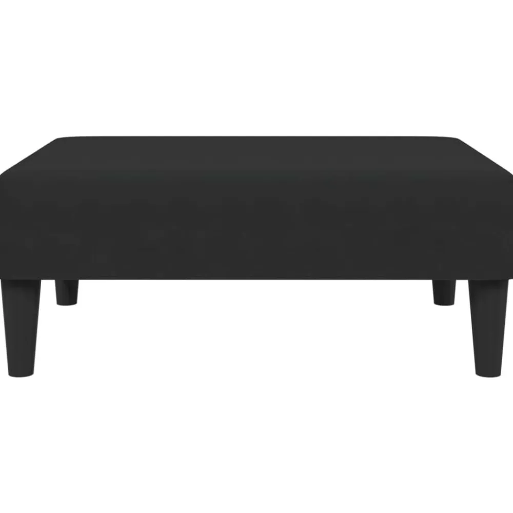 vidaXL Otomanas-Reposapiés de terciopelo 77x55x31 cm