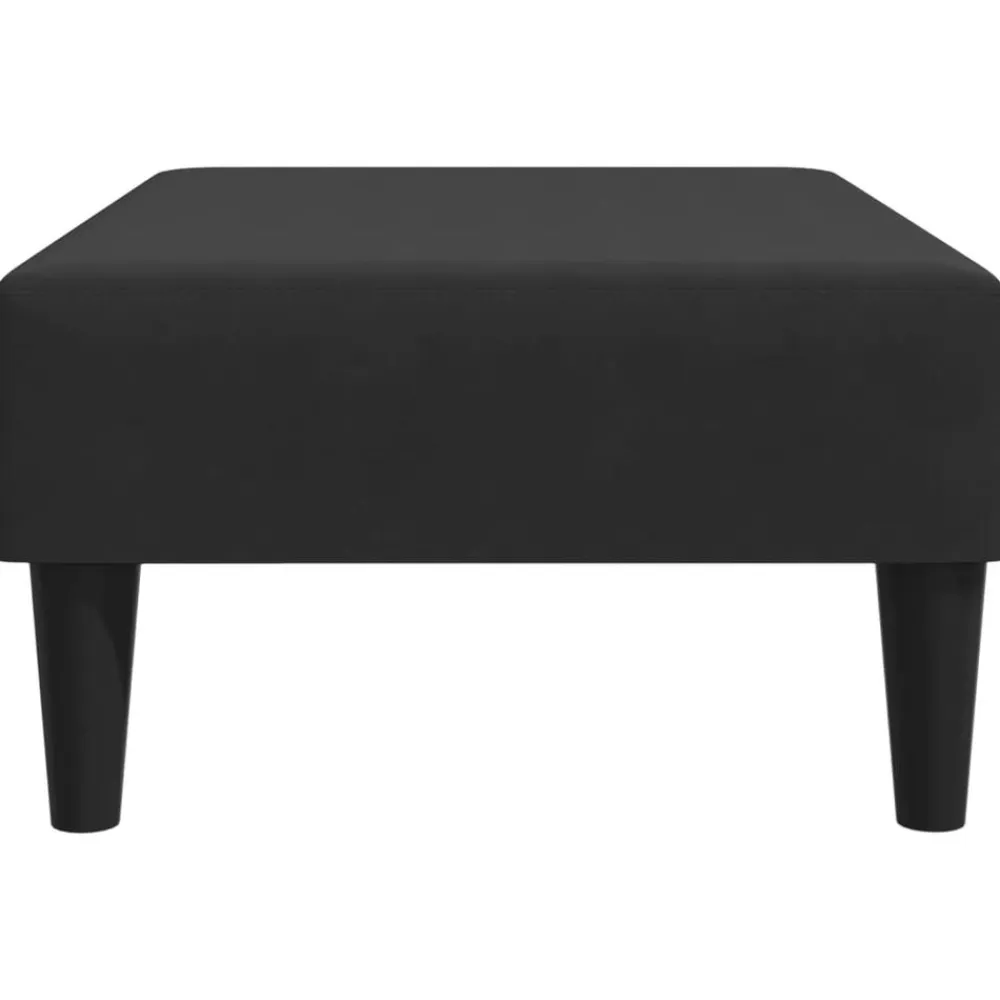vidaXL Otomanas-Reposapiés de terciopelo 77x55x31 cm