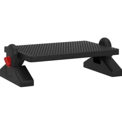 vidaXL Otomanas-Reposapiés negro 50x30,5x17 cm
