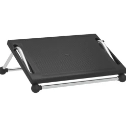 vidaXL Otomanas-Reposapiés negro 45x40x13,5 cm