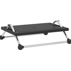 vidaXL Otomanas-Reposapiés negro 45x40x13,5 cm