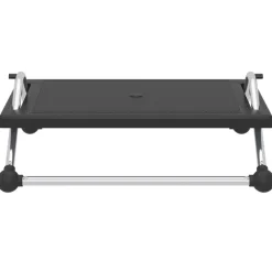 vidaXL Otomanas-Reposapiés negro 45x40x13,5 cm