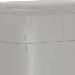 vidaXL Reposapiés tela de microfibra 60x50x41 cm Gris claro Discount