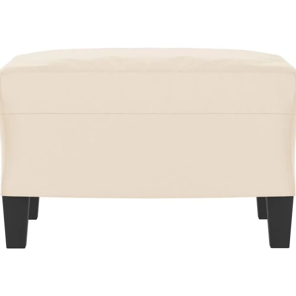 vidaXL Otomanas-Reposapiés tela de microfibra 60x50x41 cm
