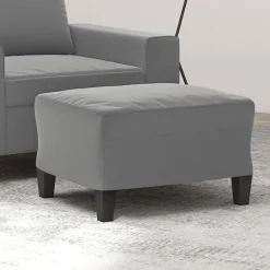 vidaXL Otomanas-Reposapiés tela de microfibra 60x50x41 cm