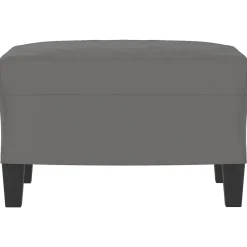 vidaXL Otomanas-Reposapiés tela de microfibra 60x50x41 cm