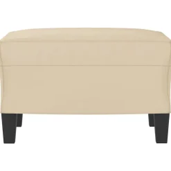 vidaXL Otomanas-Reposapiés tela de microfibra 60x50x41 cm