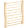 vidaXL Piscina Y Spa-Respaldo de sauna madera maciza de pino en forma de S