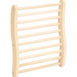 vidaXL Piscina Y Spa-Respaldo de sauna madera maciza de pino en forma de S