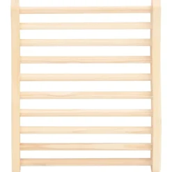 vidaXL Piscina Y Spa-Respaldo de sauna madera maciza de pino en forma de S