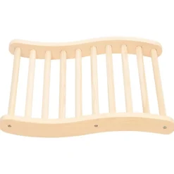 vidaXL Piscina Y Spa-Respaldo de sauna madera maciza de pino en forma de S