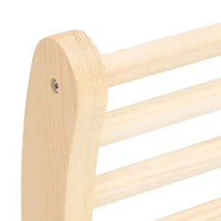 vidaXL Piscina Y Spa-Respaldo de sauna madera maciza de pino en forma de S