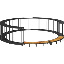 vidaXL Piscina Y Spa-Revestimiento de bañera de hidromasaje con almacenaje y escalón