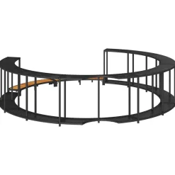 vidaXL Piscina Y Spa-Revestimiento de bañera de hidromasaje con almacenaje y escalón