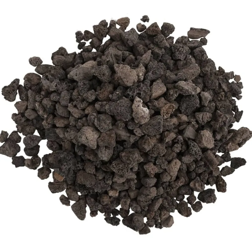 vidaXL Productos Para Mascotas-Rocas volcánicas negras 10 kg 1-2 cm