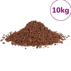vidaXL Productos Para Mascotas-Rocas volcánicas rojas 10 kg 5-8 mm