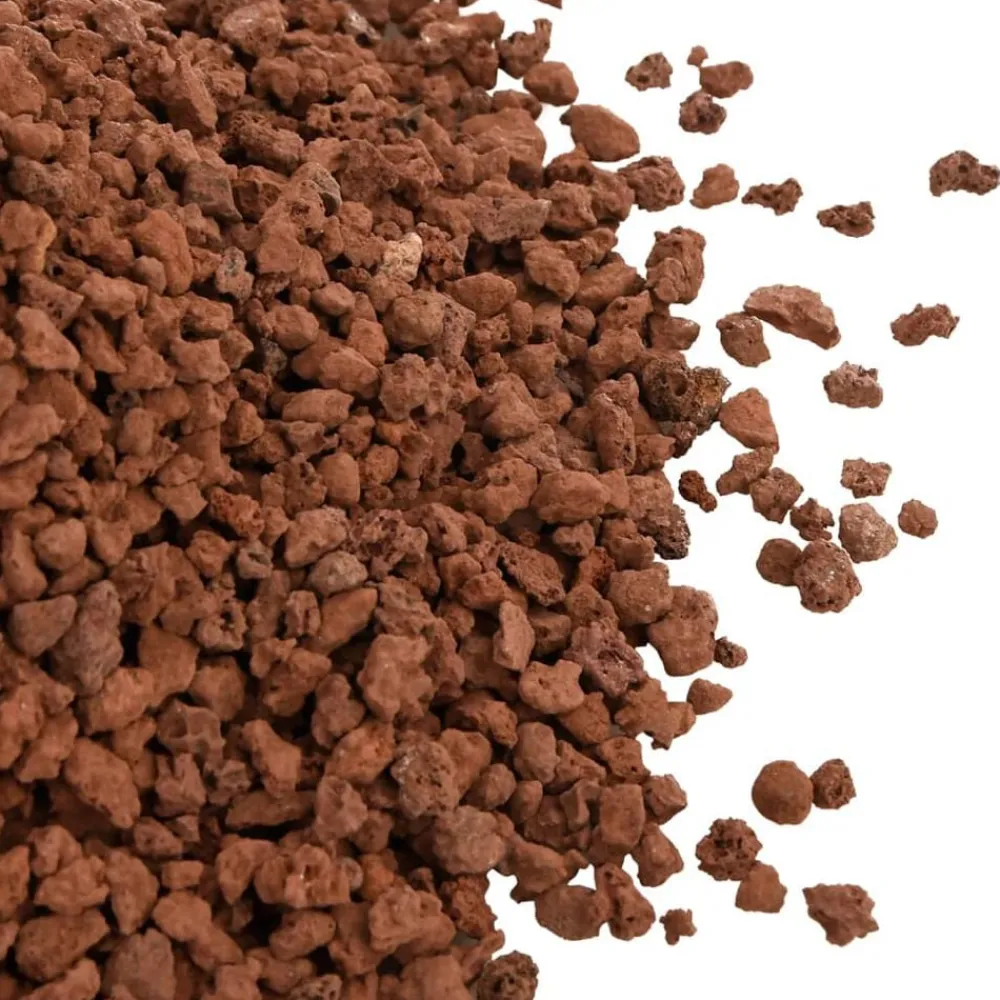 vidaXL Productos Para Mascotas-Rocas volcánicas rojas 10 kg 5-8 mm