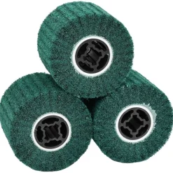 vidaXL Rodillos de Lijado 3 pcs Verde 12 x 12 x 10 cm Fibra sintética Discount