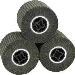 vidaXL Rodillos de Lijado 3 pcs Negro 12 x 12 x 10 cm Fibra sintética Clearance