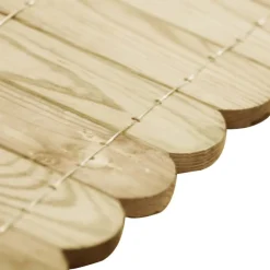 vidaXL Vallas De Jardín-Rollo de borde de madera de pino impregnada 120 cm
